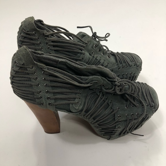 Jeffrey Campbell Shoes - Jeffrey Campbell Grey Suede Lita Heel Size 9